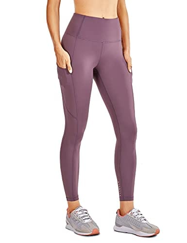 CRZ YOGA Women's Naked Feeling Workout Leggings 25 Inches - High Waisted Yoga  Pants with Side Pockets Curtain Violet Ash – The Home Fitness Corp