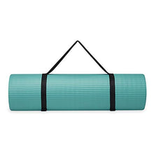 Load image into Gallery viewer, Gaiam Essentials Thick Yoga Mat Fitness &amp; Exercise Mat With Easy-Cinch Carrier Strap, Teal, 72&quot;L X 24&quot;W X 2/5 Inch Thick
