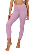 Load image into Gallery viewer, Yogalicious High Waist Ultra Soft Lightweight Capris - High Rise Yoga Pants - Dawn Pink Nude Tech
