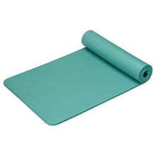 Load image into Gallery viewer, Gaiam Essentials Thick Yoga Mat Fitness &amp; Exercise Mat With Easy-Cinch Carrier Strap, Teal, 72&quot;L X 24&quot;W X 2/5 Inch Thick
