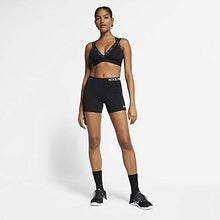 Load image into Gallery viewer, Nike Womens Indy Logo Bra Black/Black/Cool Grey SM
