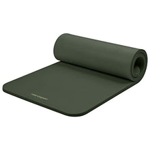 Load image into Gallery viewer, Retrospec Solana Yoga Mat 1&quot; Thick w/Nylon Strap for Men &amp; Women - Non Slip Exercise Mat for Home Yoga, Pilates, Stretching, Floor &amp; Fitness Workouts - Wild Spruce
