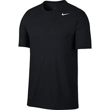 Load image into Gallery viewer, Nike Men&#39;s Dry Tee Drifit Cotton Crew Solid, Black/White, Small
