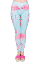Load image into Gallery viewer, Kanora Middle Waisted Seamless Workout Leggings - Women’s Mandala Printed Yoga Leggings, Tummy Control Running Pants (Flamingo Dot, One Size)
