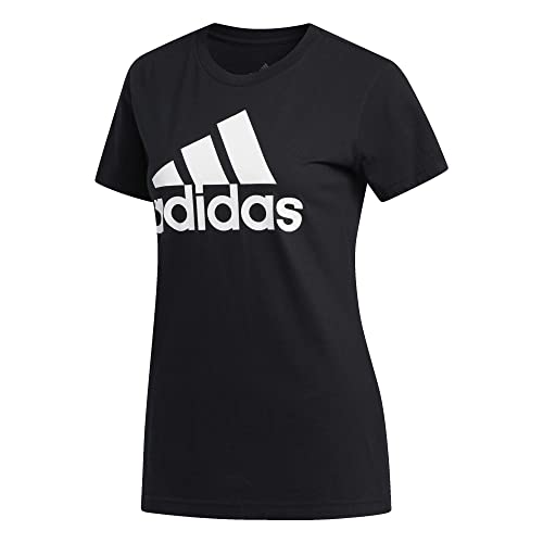 adidas Women's Badge of Sport Tee, Core Black/White, X-Large