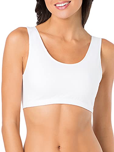 Fruit of the Loom Women's Built Up Tank Style Sports Bra,  Black/WHT/WHT/Heather Grey, 38 – The Home Fitness Corp
