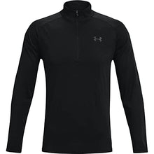 Load image into Gallery viewer, Under Armour Men’s Tech 2.0 ½ Zip Long Sleeve, Black (001)/Black X-Small
