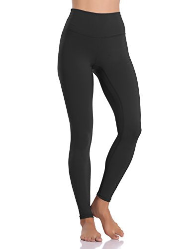 Colorfulkoala Women's Buttery Soft High Waisted Yoga Pants Full-Length Leggings (M, Black)