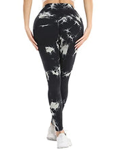 Load image into Gallery viewer, NORMOV Butt Lifting Workout Leggings for Women,Seamless High Waist Gym Yoga Pants Dye Black
