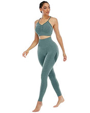 Load image into Gallery viewer, NORMOV Butt Lifting Workout Leggings for Women,Seamless High Waist Gym Yoga Pants Forest Green
