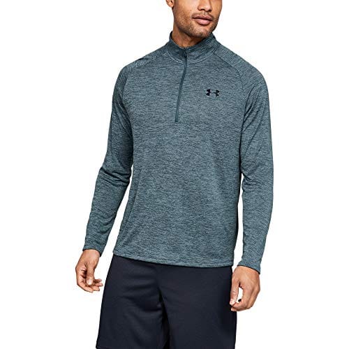 Under Armour Men’s Tech 2.0 ½ Zip Long Sleeve, Wire (073)/Black Small