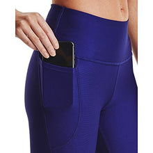Load image into Gallery viewer, Under Armour Women&#39;s HeatGear Armour High No-Slip Waistband Pocketed Capri , Regal
