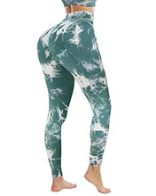 Load image into Gallery viewer, NORMOV Butt Lifting Workout Leggings for Women,Seamless High Waist Gym Yoga Pants Dye Green

