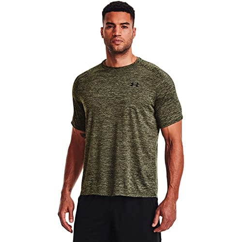 Under Armour Men\'s The Short-Sleeve Home Corp OD Fitness T-Shirt, / X-Small Green 2.0 – Tech (390) Black, / Marine
