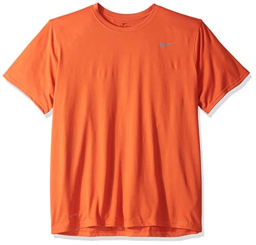 Nike Men's Shirt Short Sleeve Legend (Small, Orange)