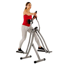 Load image into Gallery viewer, Sunny Health &amp; Fitness SF-E902 Air Walk Trainer Elliptical Machine Glider w/LCD Monitor, 220 LB Max Weight and 30 Inch Stride
