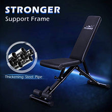 Load image into Gallery viewer, FLYBIRD Weight Bench, Adjustable Strength Training Bench for Full Body Workout with Fast Folding-New Version
