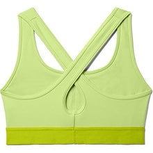 Load image into Gallery viewer, Under Armour womens HeatGear Armour Mid Impact Crossback Sports Bra , Lime Ice (450)/Lime Ice , X-Small
