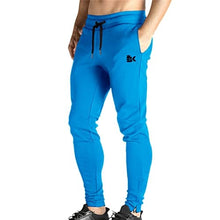 Load image into Gallery viewer, BROKIG Mens Zip Joggers Pants - Casual Gym Workout Track Pants Comfortable Slim Fit Tapered Sweatpants with Pockets (Small, Electric Blue)
