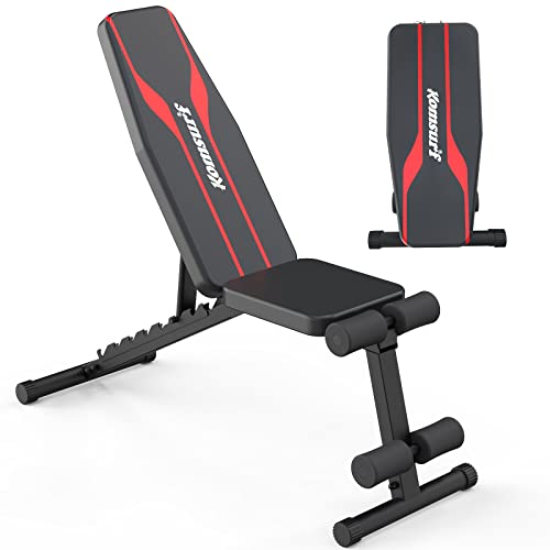 Rgswaz Exercise Weight Bench for Strength Training, Home Gym Adjustable Full sold Bod