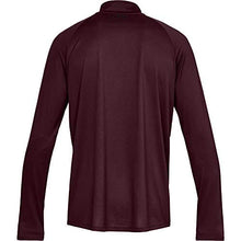 Load image into Gallery viewer, Under Armour Men’s Tech 2.0 ½ Zip Long Sleeve, Dark Maroon (601)/Black Small
