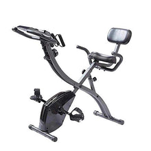 Load image into Gallery viewer, As Seen On TV Slim Cycle Stationary Bike by Bulbhead, Most Comfortable Exercise Machine, Thick, Extra-Wide Seat &amp; Back Support Cushion, Recline or Upright Position, Twice the Results in Half the Time
