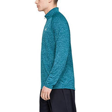 Load image into Gallery viewer, Under Armour Men’s Tech 2.0 ½ Zip Long Sleeve, Teal Vibe (417)/White Small
