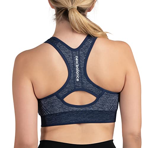 New balance sports bra blue best sale