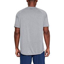 Load image into Gallery viewer, Under Armour Men&#39;s Tech 2.0 Short-Sleeve T-Shirt, Steel Light Heather (036)/Black, X-Small
