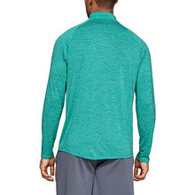 Load image into Gallery viewer, Under Armour Men’s Tech 2.0 ½ Zip Long Sleeve, Teal Rush (454)/Pitch Gray Small
