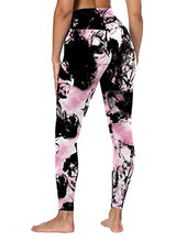 Load image into Gallery viewer, NC Women&#39;s high Waist Stretch Printed Yoga Pants Leggings Outdoor Sports Fitness Exercise Leggings 9 Points Pants Women (BS014-29, X-Large)
