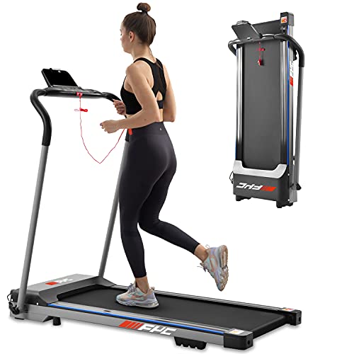 FYC Folding Treadmill for Home - Free Installation Slim Compact Running Machine Portable Electric Treadmill Foldable Treadmill Workout Exercise for Small Apartment Home Gym Fitness Jogging Walking