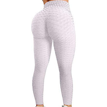 Load image into Gallery viewer, Colorful Womens Yoga Pants High Waist Workout Leggings Running Pants A1-white S
