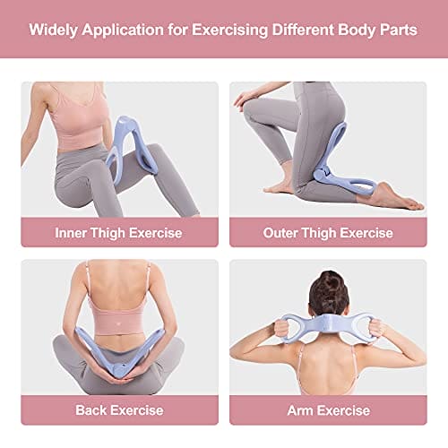 Thigh Master Pelvic Floor & Leg Toner – Portable Kegel Exerciser For Arm Thighs, PP Plastic