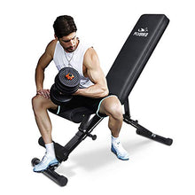 Load image into Gallery viewer, FLYBIRD Weight Bench, Adjustable Strength Training Bench for Full Body Workout with Fast Folding-New Version
