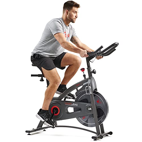 Sunny Health & Fitness Endurance Premium Magnetic Resistance Interactive Indoor Cycling Exercise Bike with Exclusive SunnyFit™ App Enhanced Bluetooth Connectivity - SF-B1877SMART