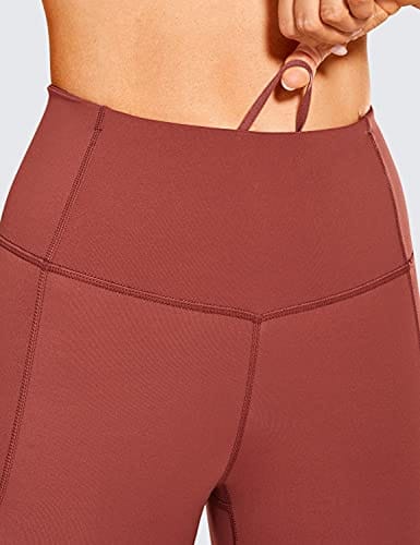 CRZ YOGA Women's Naked Feeling Workout Leggings 25 Inches - High Waisted Yoga  Pants with Side Pockets The Cognac Brown – The Home Fitness Corp