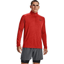 Load image into Gallery viewer, Under Armour Men’s Tech 2.0 ½ Zip Long Sleeve, Radiant Red (839)/Black Small
