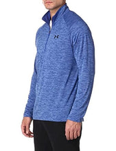 Load image into Gallery viewer, Under Armour Men’s Tech 2.0 ½ Zip Long Sleeve, Tech Blue (432)/Black Small
