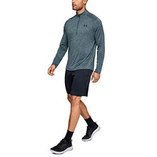 Load image into Gallery viewer, Under Armour Men’s Tech 2.0 ½ Zip Long Sleeve, Wire (073)/Black Small
