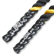 Load image into Gallery viewer, Poly Dacron Battle Rope - Workout Rope - Exercise Ropes - Training Ropes - Battle Ropes - Undulation Ropes - Great For Your Rope Workout (Yellow, 2&quot; x 50 feet)
