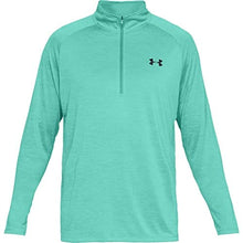 Load image into Gallery viewer, Under Armour Men’s Tech 2.0 ½ Zip Long Sleeve, Green Malachite (349)/Black Small
