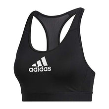 Load image into Gallery viewer, adidas Women&#39;s Don&#39;t Rest Alphaskin AEROREADY Training Pilates Yoga Medium Support Workout Bra, Black, Small
