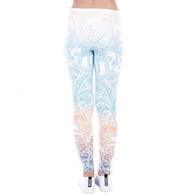 Load image into Gallery viewer, Middle Waisted Seamless Workout Leggings - Women’s Mandala Printed Yoga Leggings, Tummy Control Running Pants (Color Mandala, One Size)

