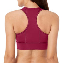 Load image into Gallery viewer, Reebok Women&#39;s Standard Running Essentials Full Sports Bra, Punch Berry, Large
