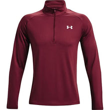 Load image into Gallery viewer, Under Armour Men’s Tech 2.0 ½ Zip Long Sleeve, League Red (626)/White Small
