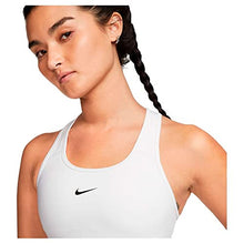 Load image into Gallery viewer, Nike Swoosh Women&#39;s Medium-Support 1-Piece Pad Sports Bra BV3636-100 Size L White/Black
