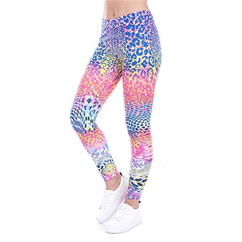 Women's Active Cheetah Print Workout Capri Leggings, Black Tan, Large 10-12  - Walmart.com