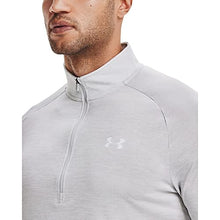 Load image into Gallery viewer, Under Armour Men’s Tech 2.0 ½ Zip Long Sleeve, Halo Gray (014)/White Small
