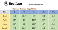 Load image into Gallery viewer, Bestisun Womens Tunic Workout Tops Racerback Yoga Workout Tank Tops Long Workout Shirts Athletic Wear Gym Exercise Clothes Muscle Tank Black S
